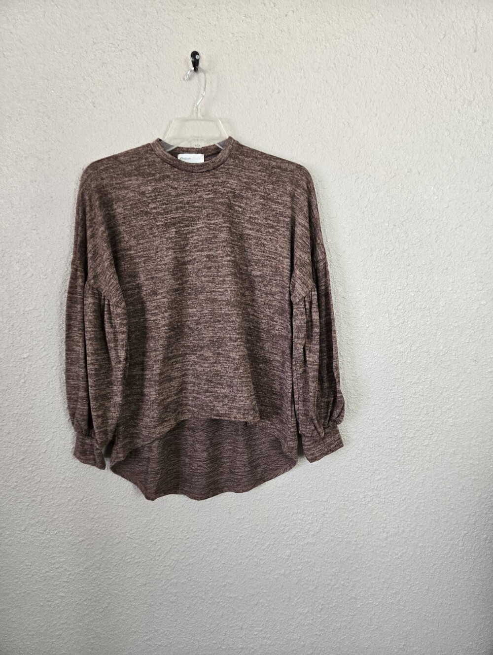 Perfect Peach Brown Pullover Sweater Plus Size Small New #2C8727